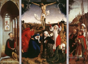  hollandais Art - Abegg Triptyque hollandais peintre Rogier van der Weyden